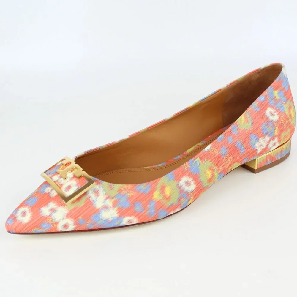 NEW Tory Burch Gigi Floral Ballet Flats, US 10.5M, Pointed Toe